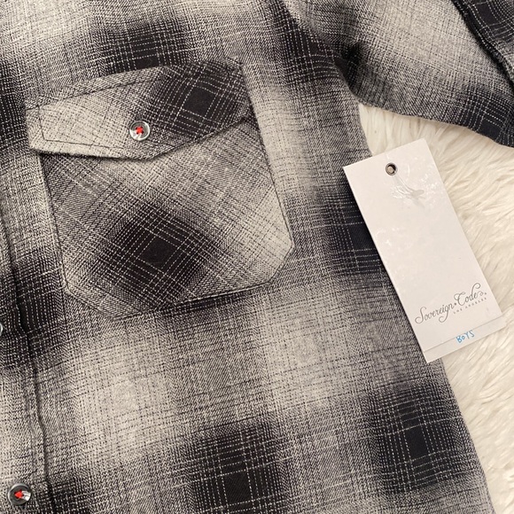 NWT Boys Sovereign Code Plaid Shirt - Picture 2 of 4